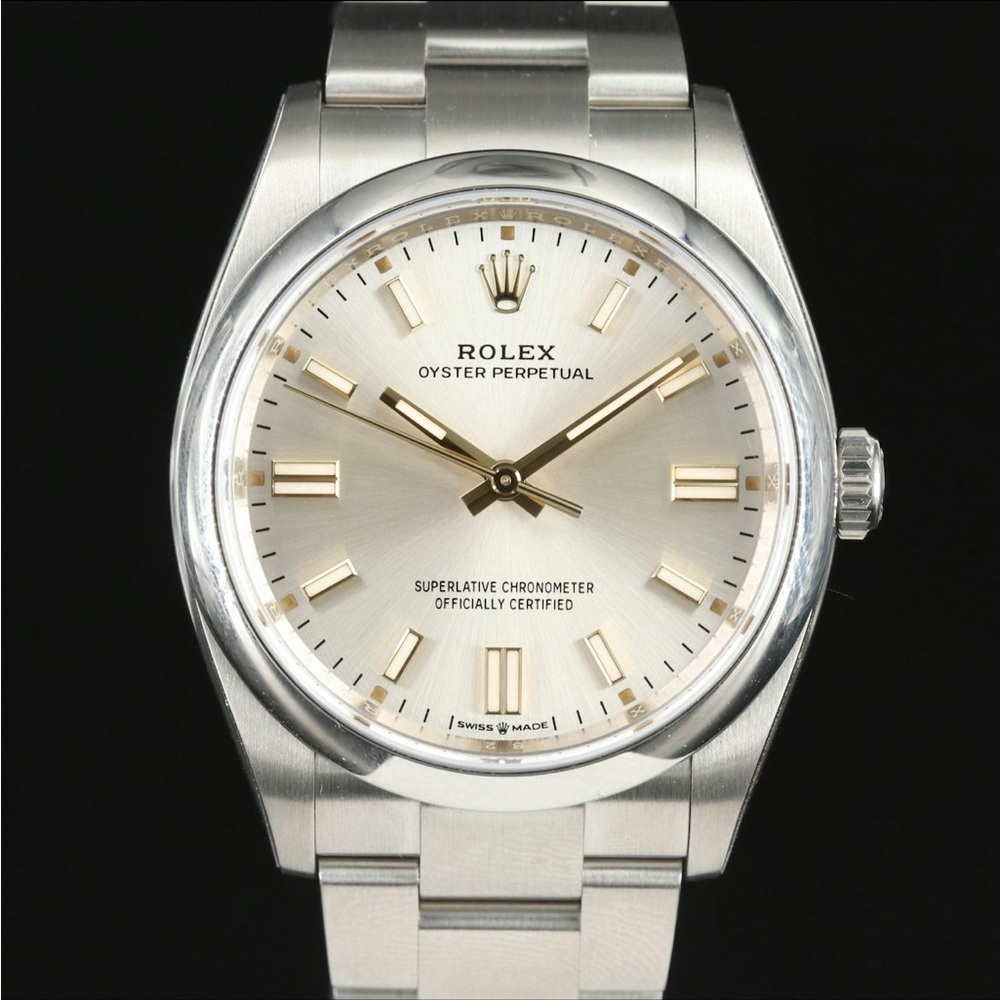Rolex Oyster Perpetual Gold and Silver Watch
